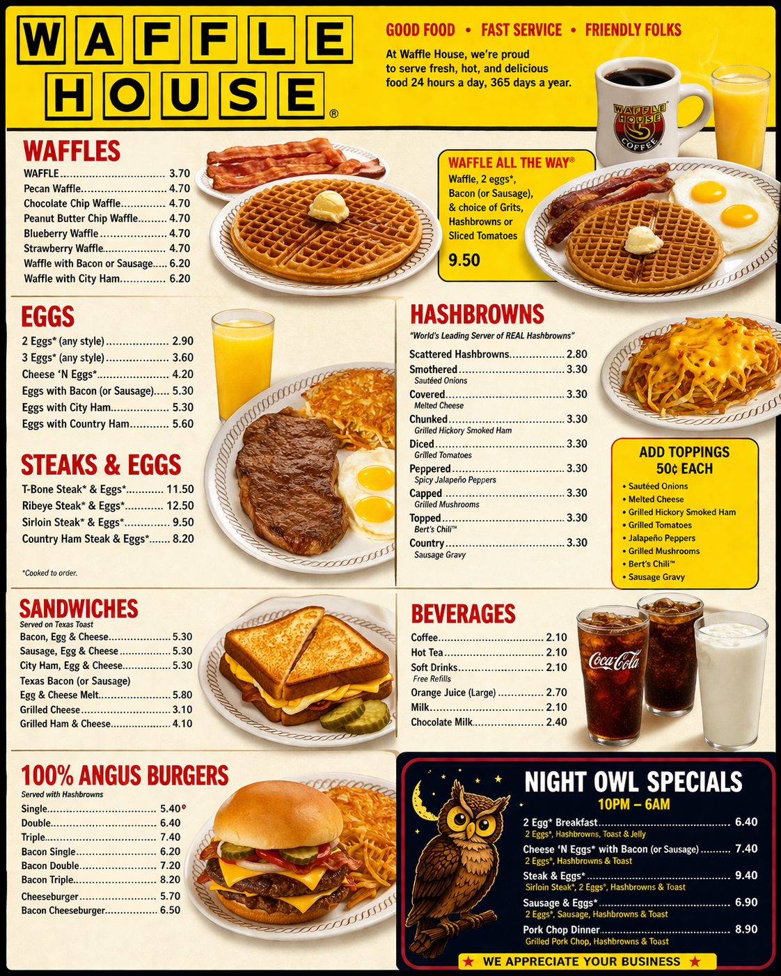その他 Waffle House Menu Waffle House Menu With Prices 2026 Breakfast, Lunch, And Dinner